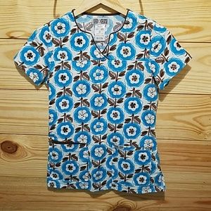 Cherokee Body Stretch scrub top, XS, XSP pant